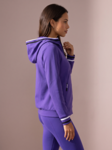 Sjeng Sports Lady Hooded Jacket Filomena dames vest met doorlopende ritssluiting, capuchon en vrouwelijke getailleerde pasvorm