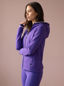 Sjeng Sports Lady Hooded Jacket Filomena dames vest met doorlopende ritssluiting, capuchon en vrouwelijke getailleerde pasvorm