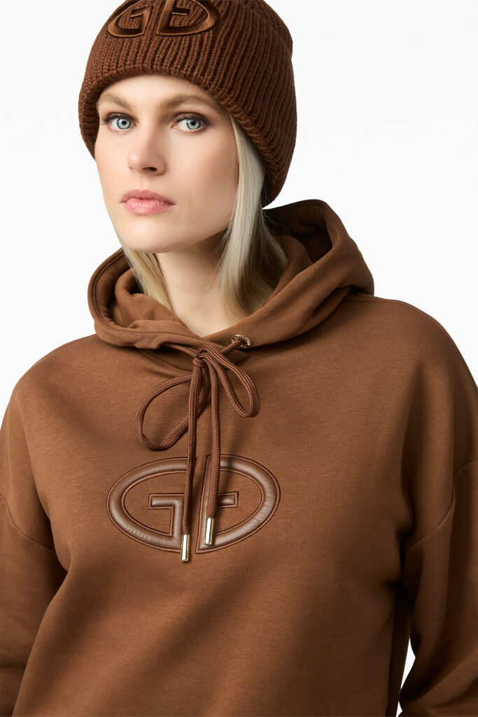 Goldbergh Calm Hooded Sweater dames hoodie met capuchon, comfortabele pasvorm en subtiel Goldbergh logo