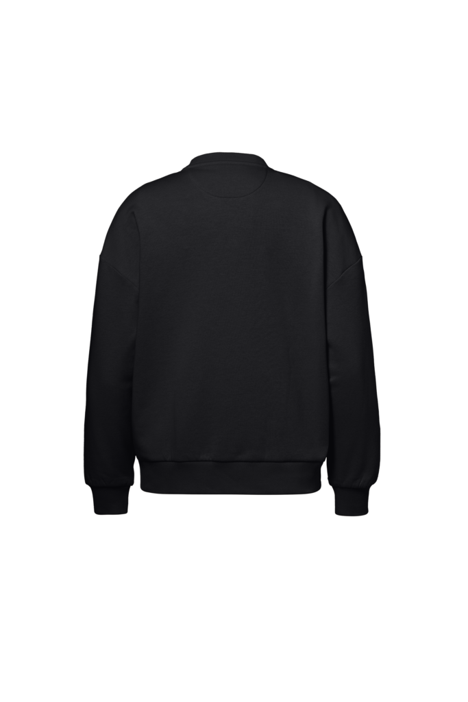 Goldbergh Tova Crew Neck Sweater zwarte dames sweater met ronde hals en subtiel Goldbergh logo