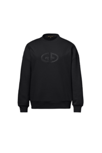 Goldbergh Tova Crew Neck Sweater zwarte dames sweater met ronde hals en subtiel Goldbergh logo