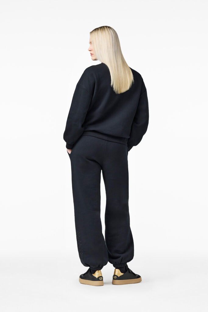 Goldbergh Luma Sweat Pants zwarte dames joggingbroek met elastische tailleband en subtiel Goldbergh logo