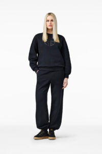 Goldbergh Luma Sweat Pants zwarte dames joggingbroek met elastische tailleband en subtiel Goldbergh logo