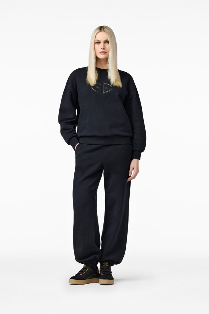 Goldbergh Luma Sweat Pants zwarte dames joggingbroek met elastische tailleband en subtiel Goldbergh logo