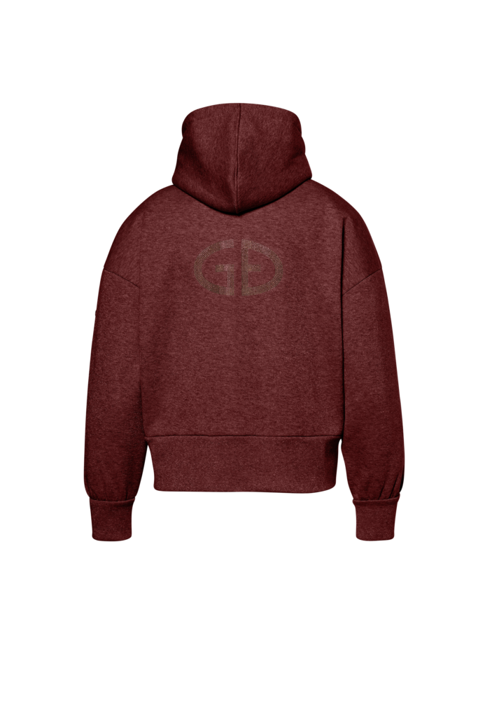 Goldbergh Alura Hooded Full Zip Cardigan dames sportvest met doorlopende ritssluiting, capuchon en subtiel Goldbergh logo