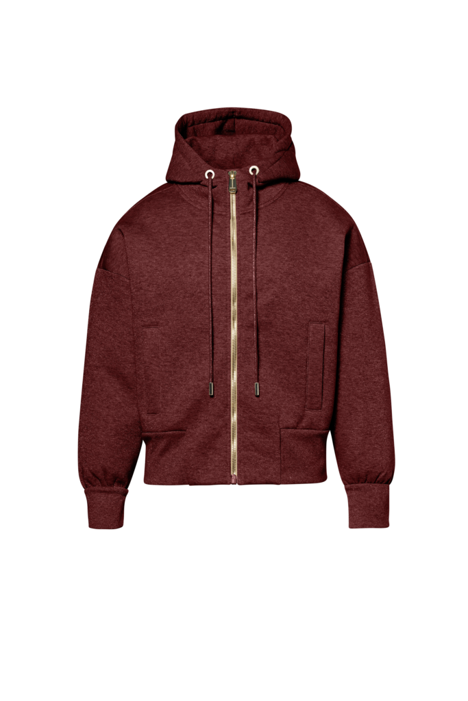 Goldbergh Alura Hooded Full Zip Cardigan dames sportvest met doorlopende ritssluiting, capuchon en subtiel Goldbergh logo