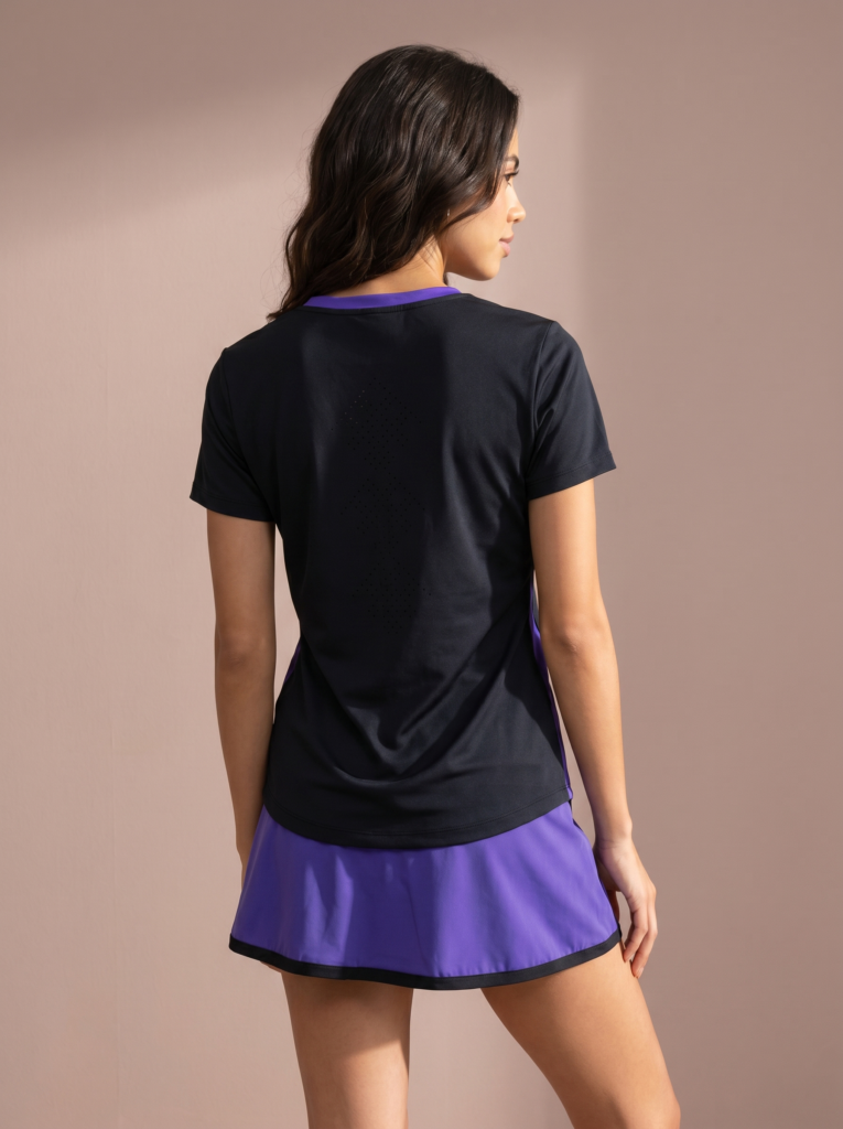 Vooraanzicht van het [kleur] Sjeng Sports Lady Tee Isadore N024 dames sportshirt met korte mouwen
