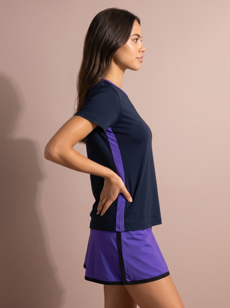 Vooraanzicht van het [kleur] Sjeng Sports Lady Tee Isadore N024 dames sportshirt met korte mouwen