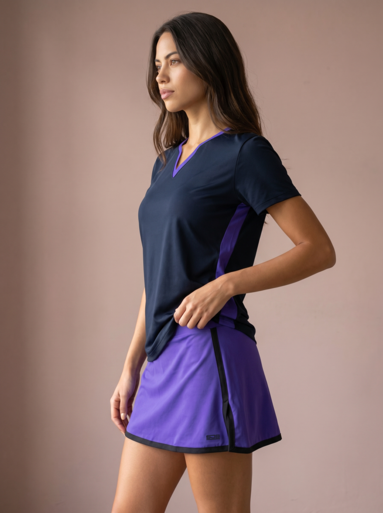 Vooraanzicht van het [kleur] Sjeng Sports Lady Tee Isadore N024 dames sportshirt met korte mouwen