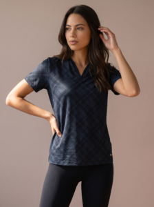 Vooraanzicht van het [kleur] Sjeng Sports Lady Tee Istria N024 dames sportshirt met korte mouwen