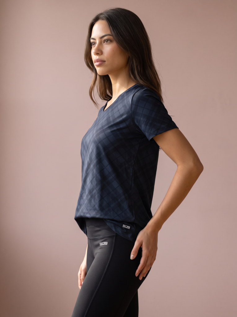 Vooraanzicht van het [kleur] Sjeng Sports Lady Tee Istria N024 dames sportshirt met korte mouwen