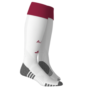 Adidas Ajax Sock JZ4698 officiële witte voetbalsokken met rode details