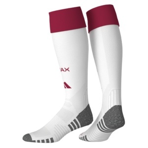 Adidas Ajax Sock JZ4698 officiële witte voetbalsokken met rode details