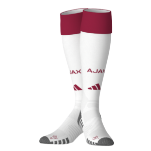 Adidas Ajax Sock JZ4698 officiële witte voetbalsokken met rode details