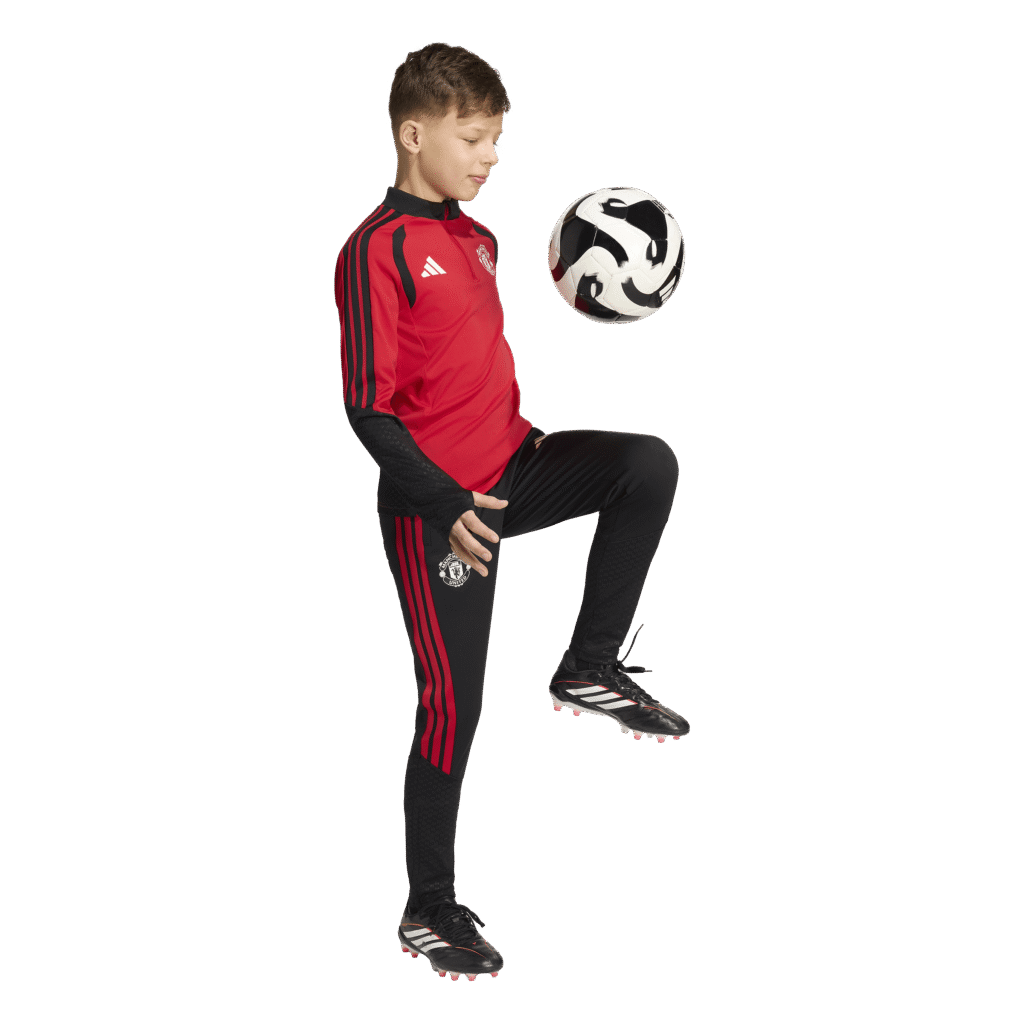 adidas Manchester United trainingsset lang voor kids rood zwart