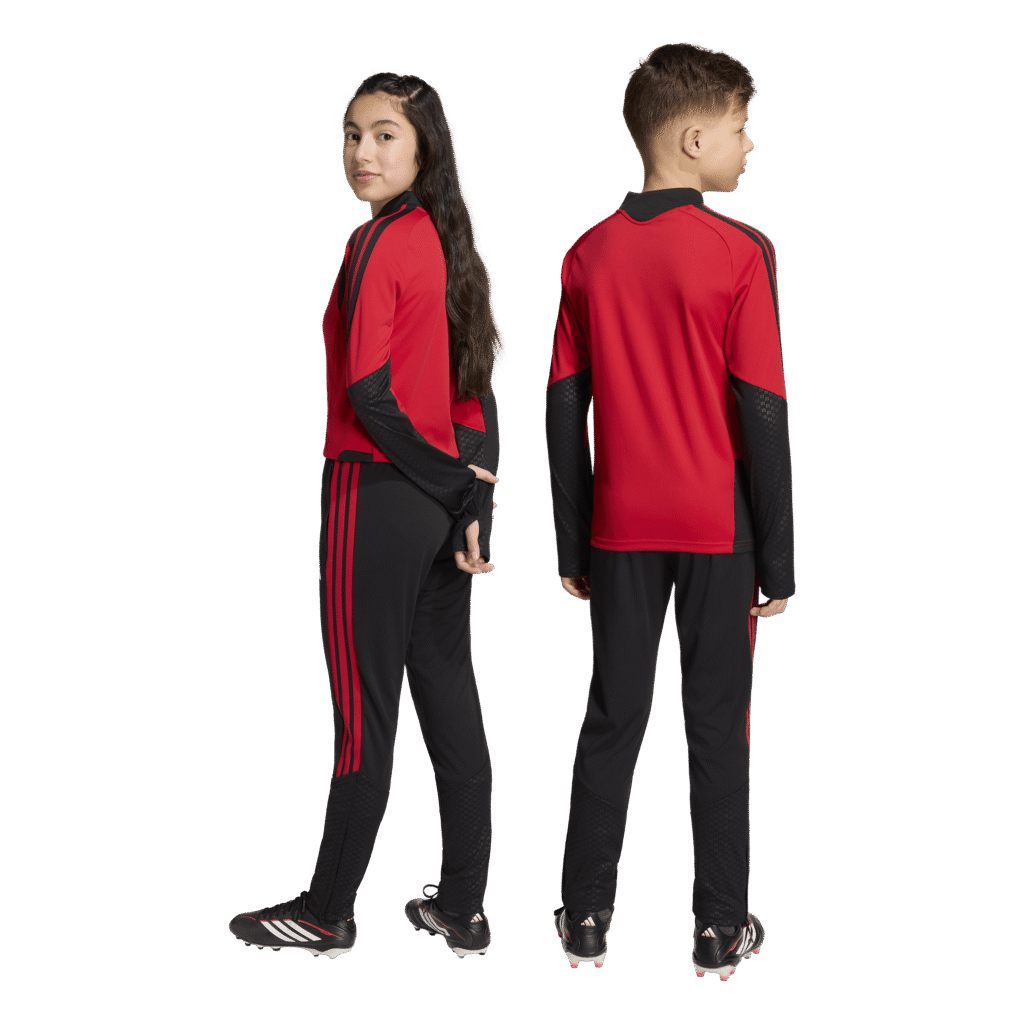 adidas Manchester United trainingsset lang voor kids rood zwart