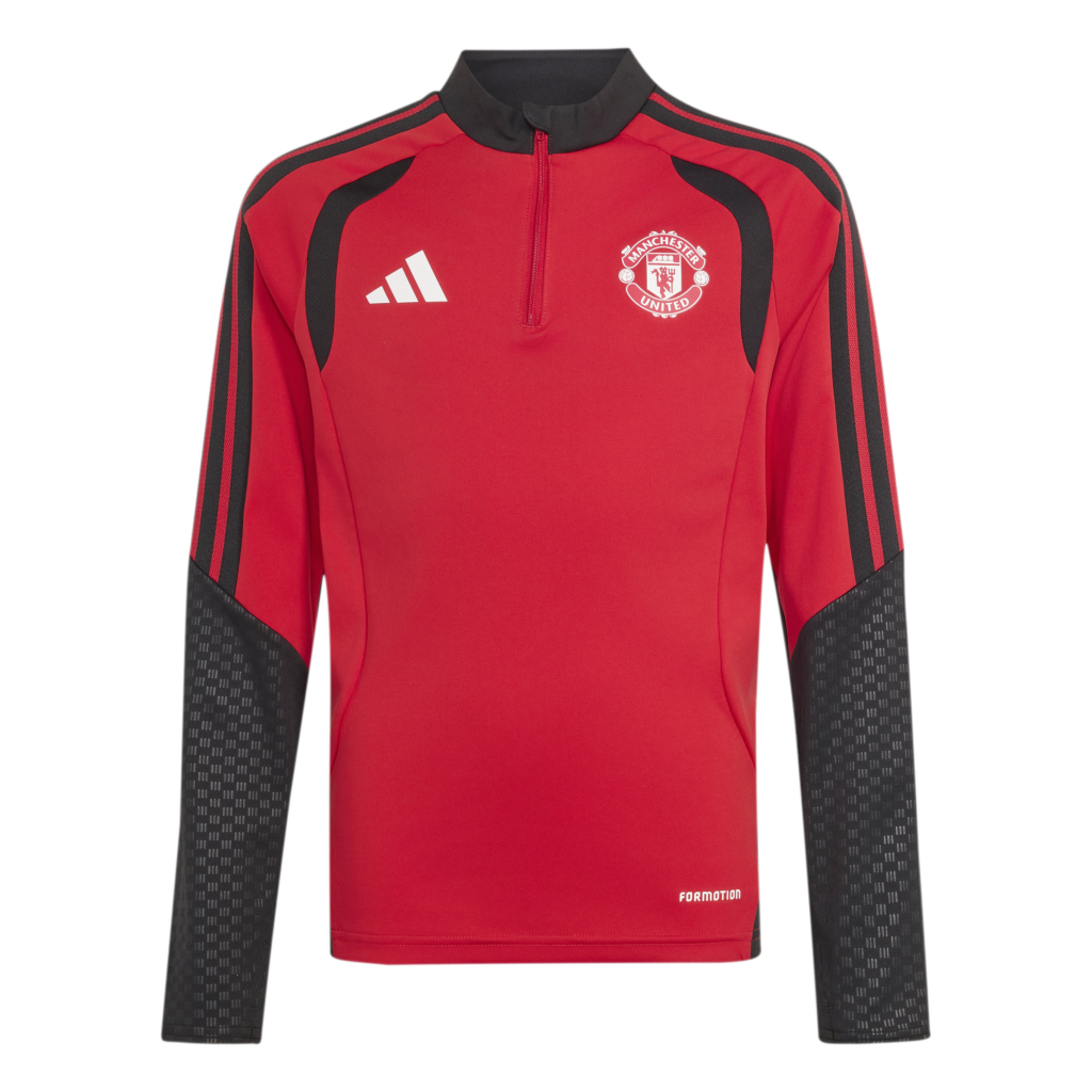 adidas Manchester United trainingsset lang voor kids rood zwart