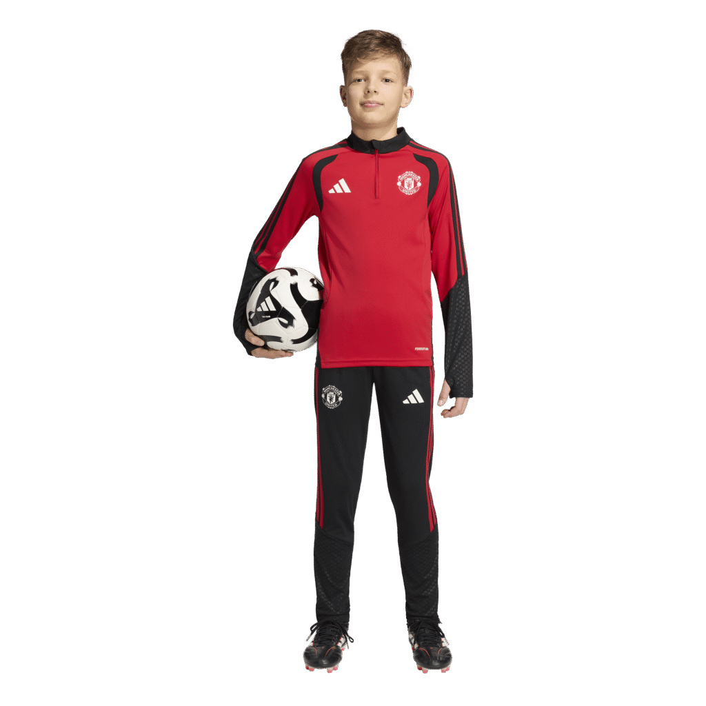 adidas Manchester United trainingsset lang voor kids rood zwart