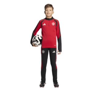adidas Manchester United trainingsset lang voor kids rood zwart