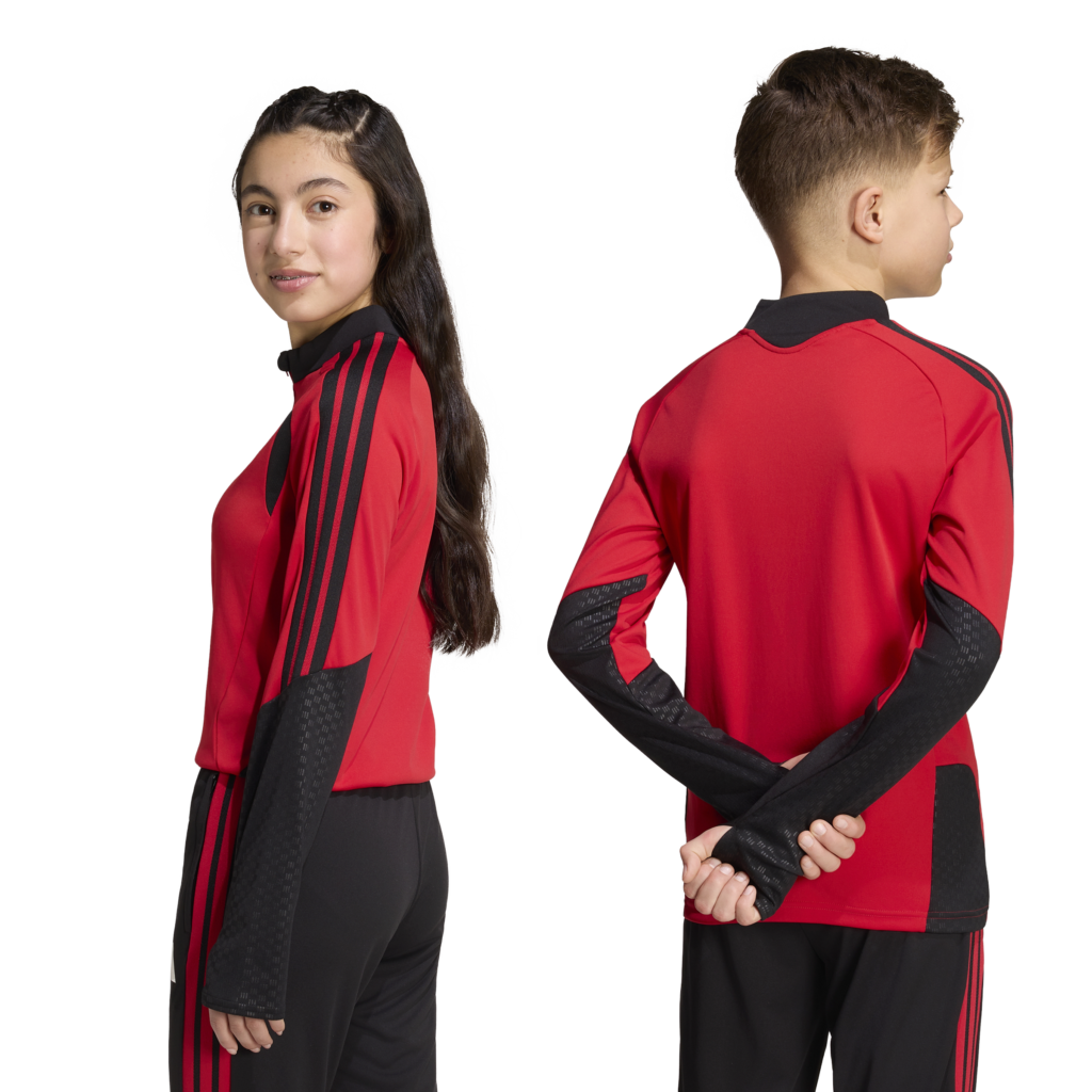 adidas Manchester United trainingsset lang voor kids rood zwart