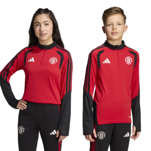adidas Manchester United trainingsset lang voor kids rood zwart