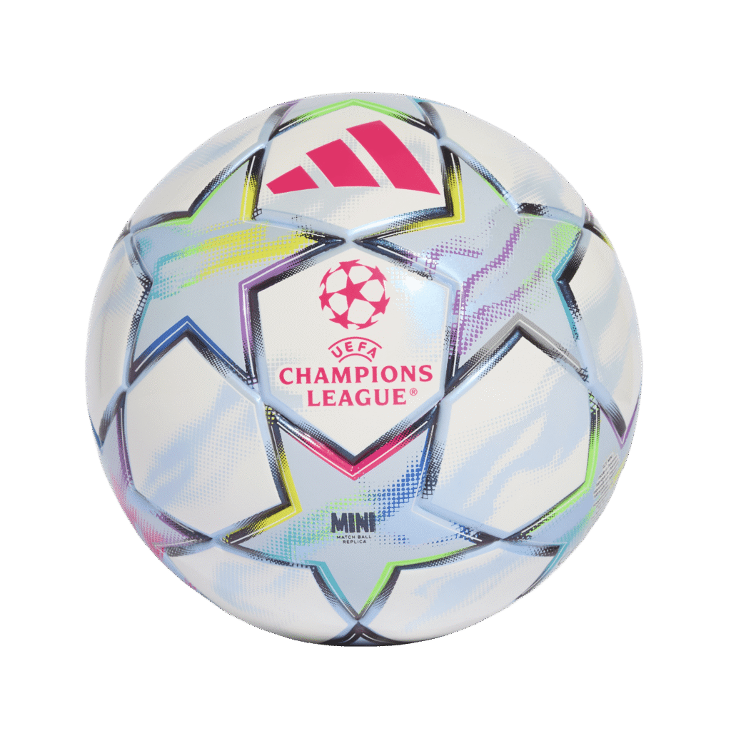 Adidas UEFA Champions League 26/27 Mini Ball kleine voetbal met het legendarische sterrenontwerp voor het seizoen 2026/2027