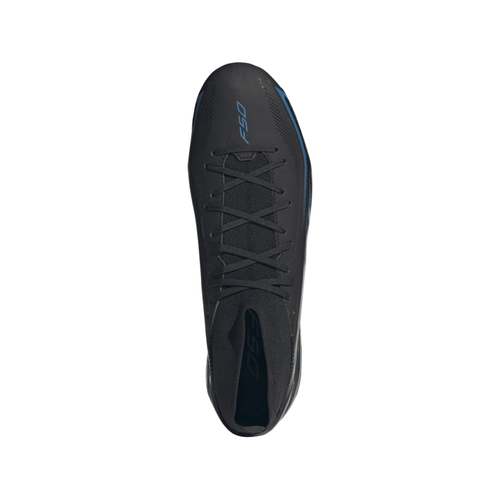 Adidas F50 Hyperfast League Mid FG KJ3421 lichtgewicht voetbalschoenen met middelhoge sokconstructie voor heren op natuurgras