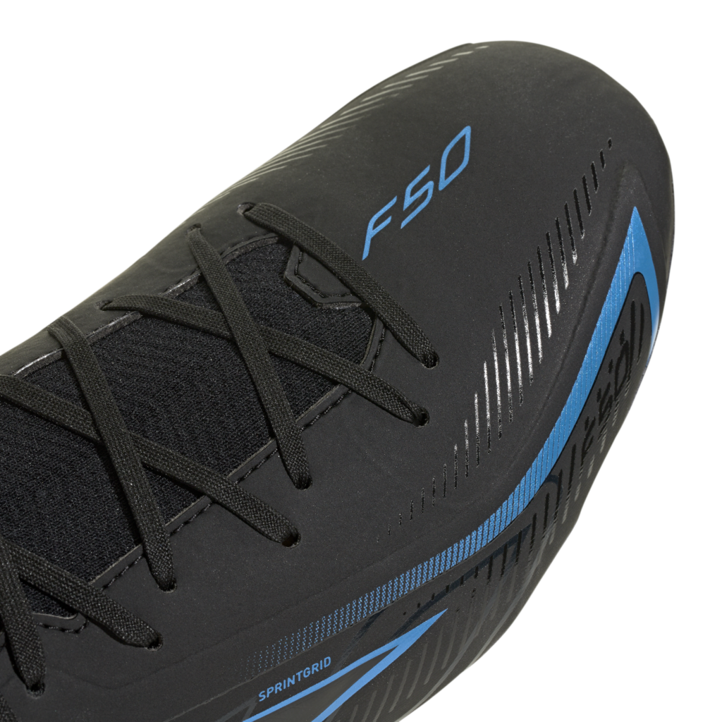 Adidas F50 Hyperfast League Mid FG KJ3421 lichtgewicht voetbalschoenen met middelhoge sokconstructie voor heren op natuurgras