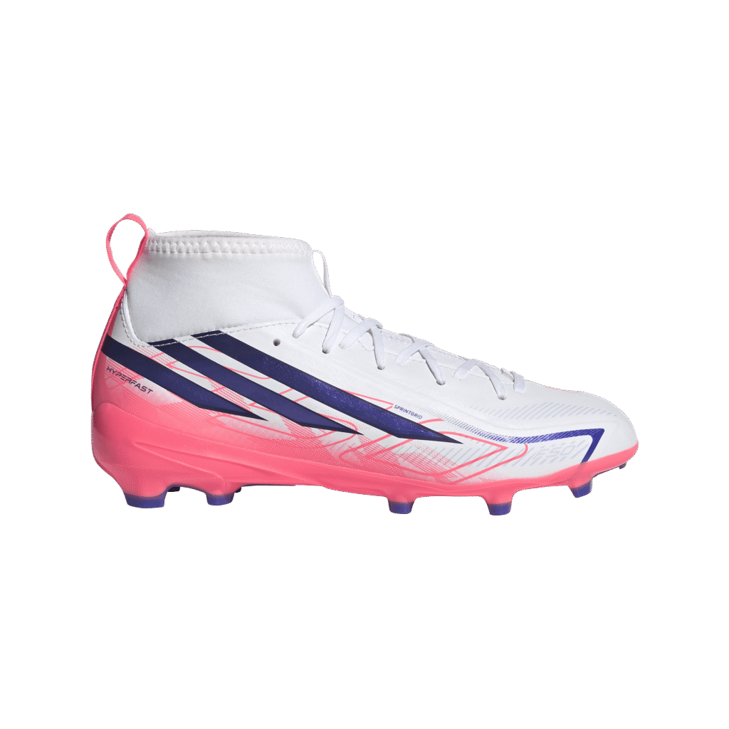 Adidas F50 Hyperfast League MID F junior voetbalschoenen met middelhoge kraag en vetersluiting