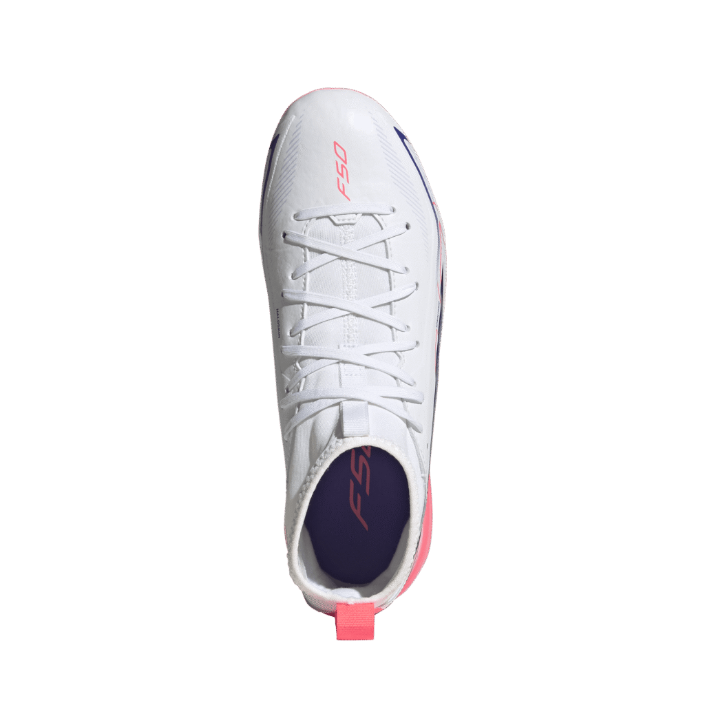 Adidas F50 Hyperfast League MID F junior voetbalschoenen met middelhoge kraag en vetersluiting