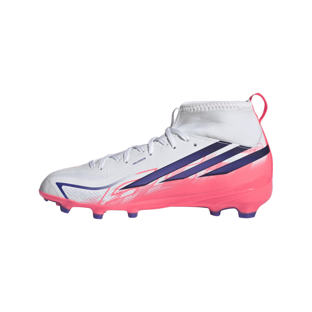 Adidas F50 Hyperfast League MID F junior voetbalschoenen met middelhoge kraag en vetersluiting