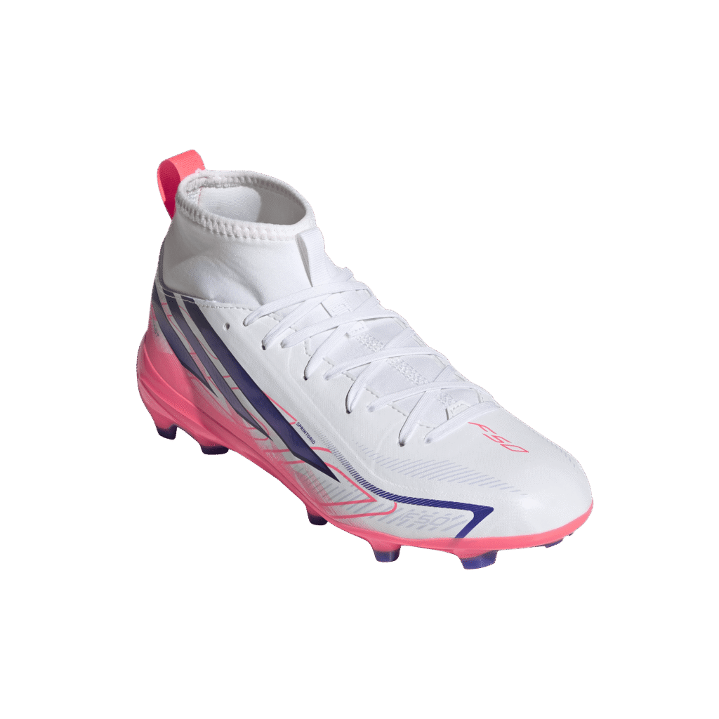 Adidas F50 Hyperfast League MID F junior voetbalschoenen met middelhoge kraag en vetersluiting