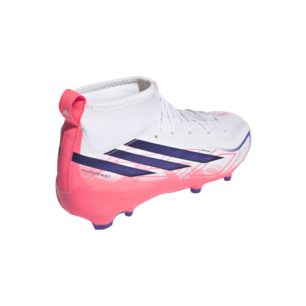 Adidas F50 Hyperfast League MID F junior voetbalschoenen met middelhoge kraag en vetersluiting