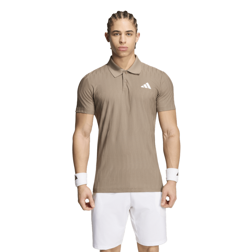 Adidas Freelift Polo heren sportshirt met knopenkraag, ademende stof en kenmerkend Adidas-logo