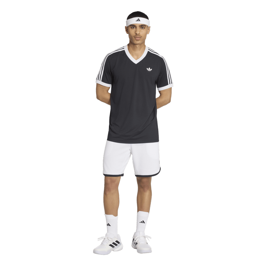 adidas Tennis Classics T-Shirt zwart-wit vooraanzicht