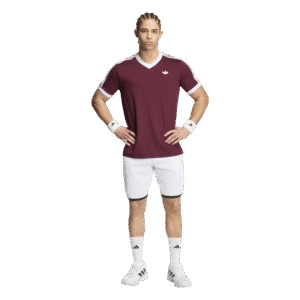 adidas Tennis Classics T-Shirt maroon bordeauxrood vooraanzicht