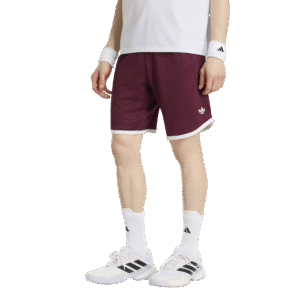 adidas Classics 9-Inch Tennisshort maroon rood vooraanzicht