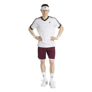 adidas Classics 9-Inch Tennisshort maroon rood vooraanzicht