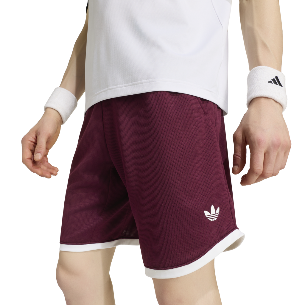 adidas Classics 9-Inch Tennisshort maroon rood vooraanzicht
