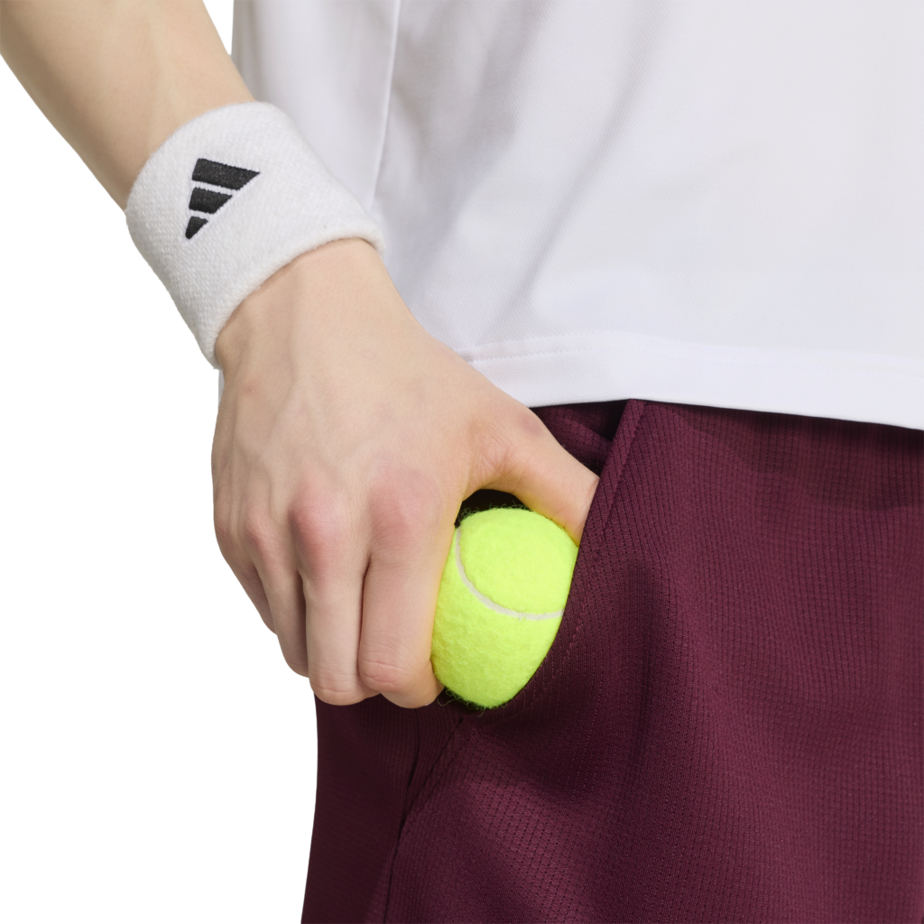adidas Classics 9-Inch Tennisshort maroon rood vooraanzicht