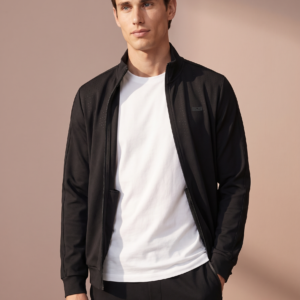 Sjeng Sports Maurice Men's Jacket heren sportvest met doorlopende ritssluiting, opstaande kraag en comfortabele herenpasvorm