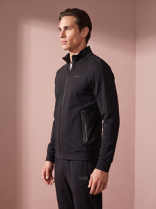 Sjeng Sports Maurice Men's Jacket heren sportvest met doorlopende ritssluiting, opstaande kraag en comfortabele herenpasvorm