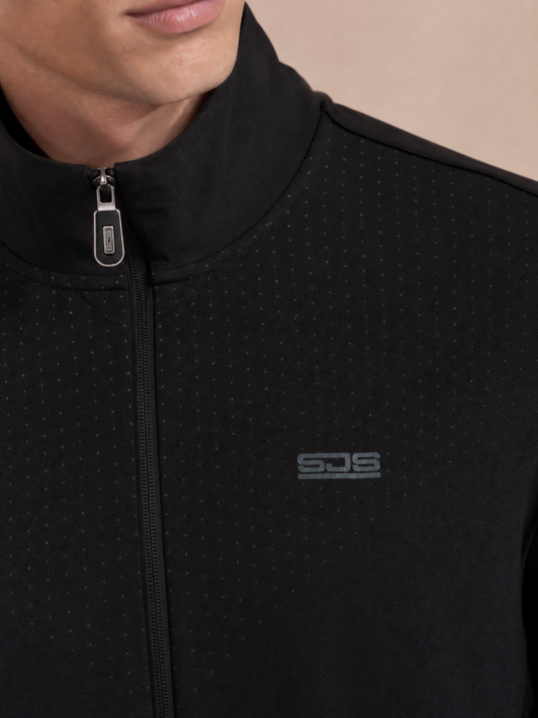 Sjeng Sports Maurice Men's Jacket heren sportvest met doorlopende ritssluiting, opstaande kraag en comfortabele herenpasvorm