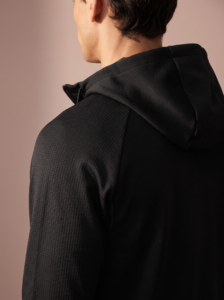 Sjeng Sports Men's Jacket Mike B001 heren sportvest in het zwart met doorlopende ritssluiting en capuchon