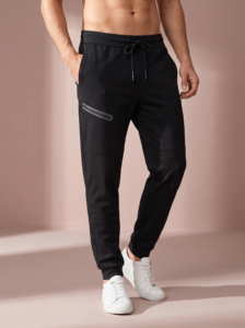 Sjeng Oswin Men's Pant Oswin-B001 klassieke heren trainingsbroek met steekzakken en ritssluiting bij de enkel