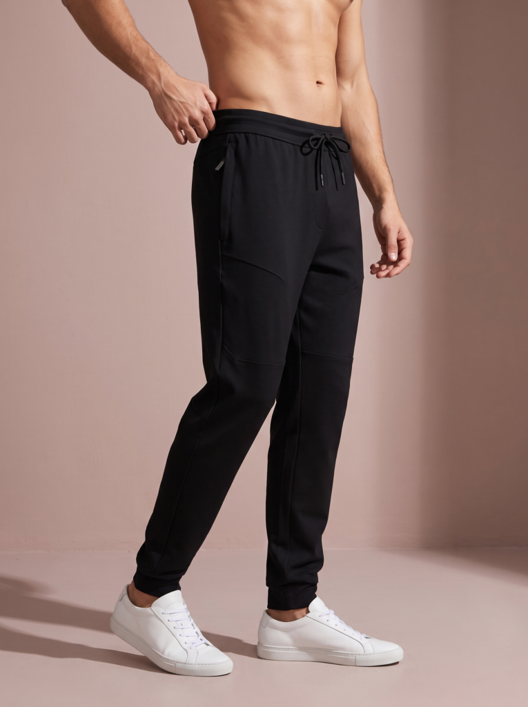 Sjeng Oswin Men's Pant Oswin-B001 klassieke heren trainingsbroek met steekzakken en ritssluiting bij de enkel