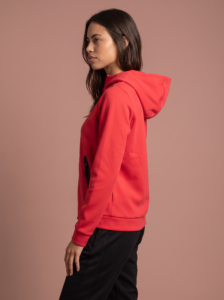 Sjeng Sports Lady Hooded Jacket Rotonda dames vest met doorlopende ritssluiting, capuchon en vrouwelijke getailleerde pasvorm