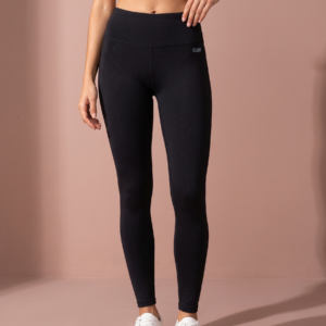 Sjeng Sports Lady Tights Tunde-B001 dames sportlegging in het zwart met zakken voor tennisballen en hoge tailleband