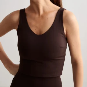 Aim'n Chocolate Sense Bralette 23070058-147 dames sport-bralette in de kleur Chocolate bruin met een zachte elastische band