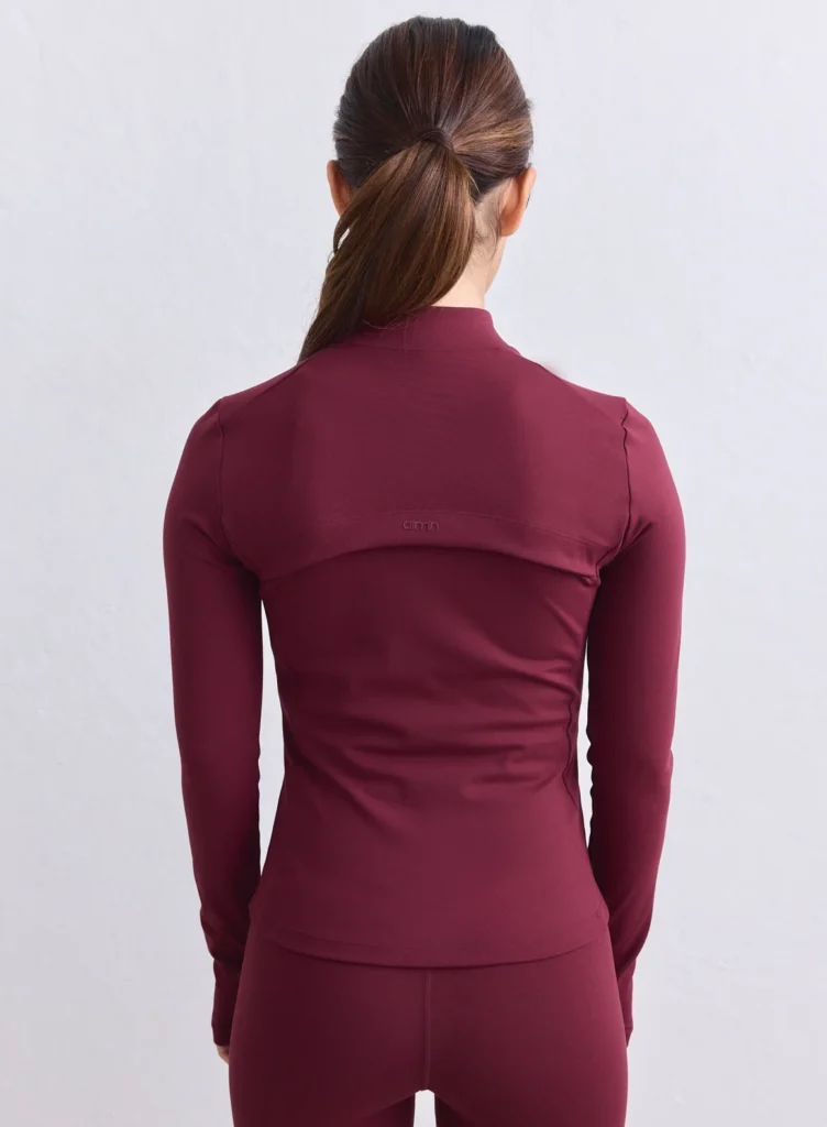 Aim'n Merlot Sense Zip Jacket 25010696-187 dames vestje met ritssluiting in de kleur Merlot bordeauxrood